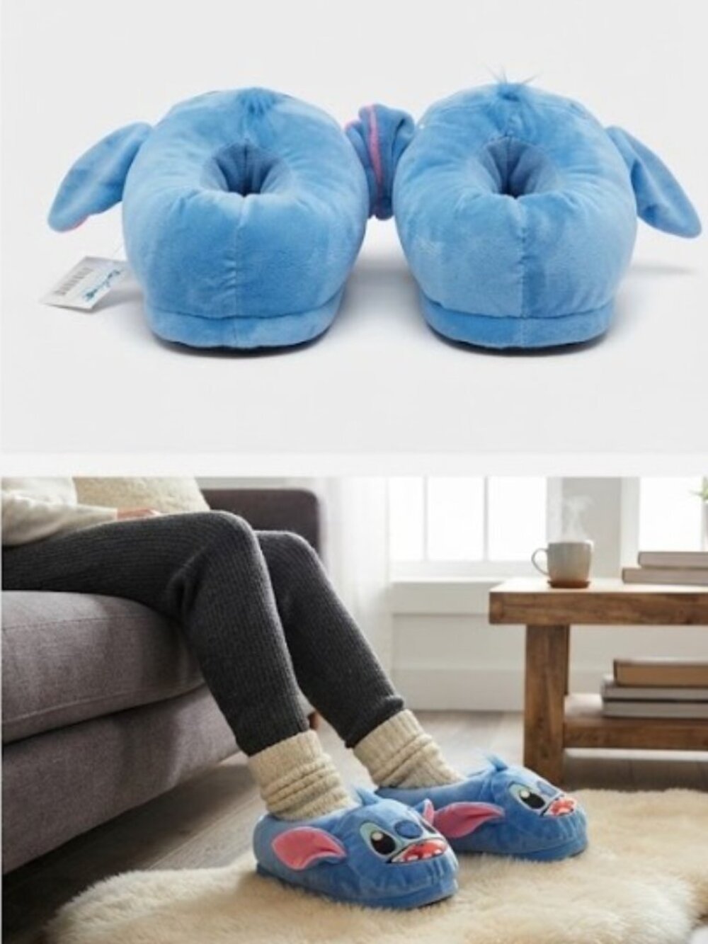 Stitch Plush Slippers Unisex Teen Adult Character Cosplay up to 10" long